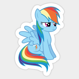 Rainbow Dash sitting Sticker